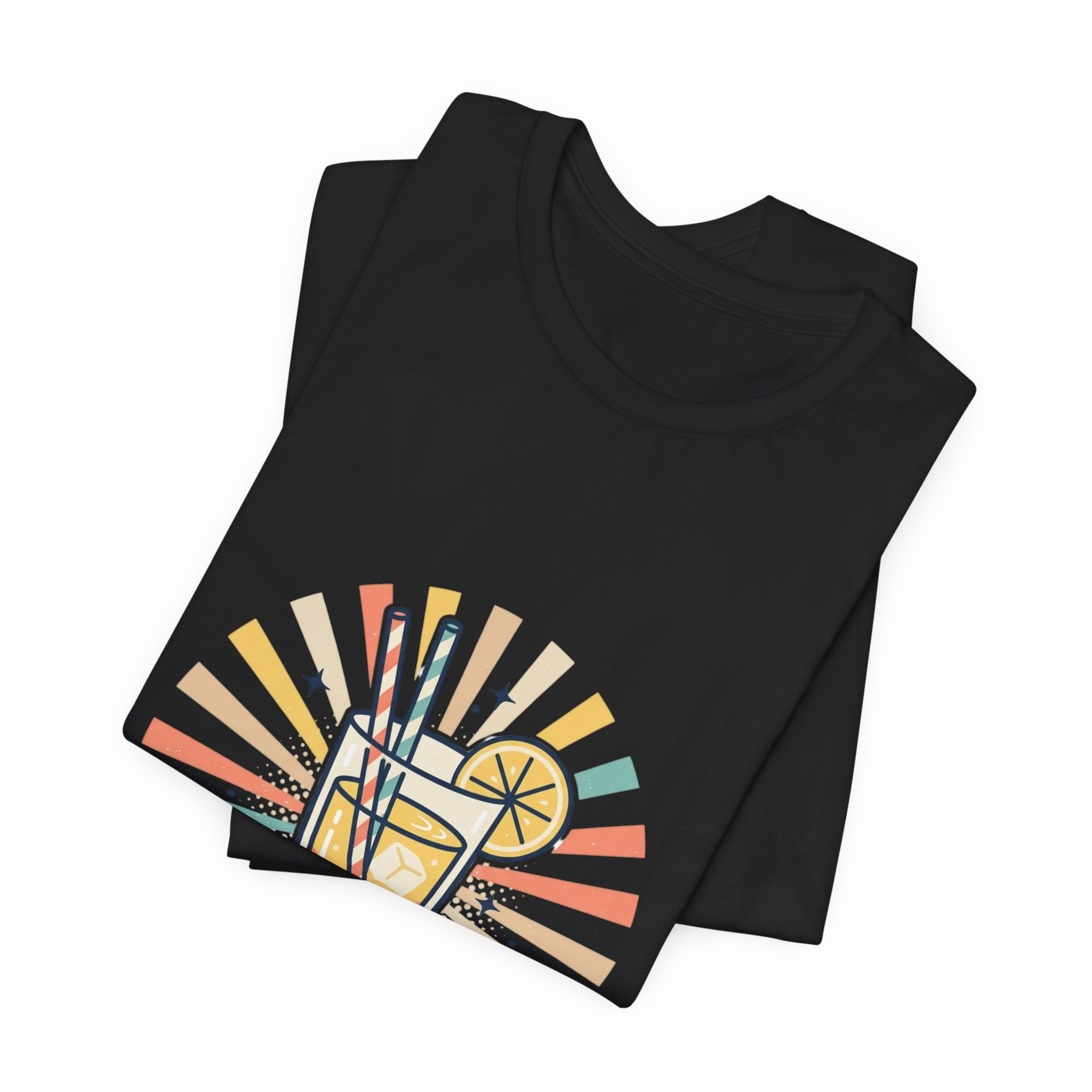 Sip Sun Slow Tee | Summer Aesthetic, Coastal Vibes, Retro Pastel