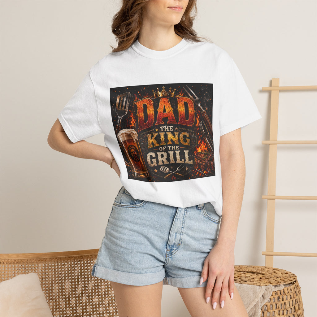 Dad The King of the Grill T-Shirt – Father's Day BBQ Beer Tee