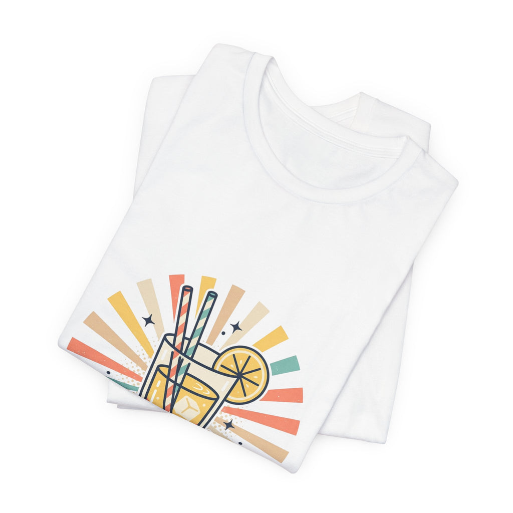 Sip Sun Slow Tee | Summer Aesthetic, Coastal Vibes, Retro Pastel